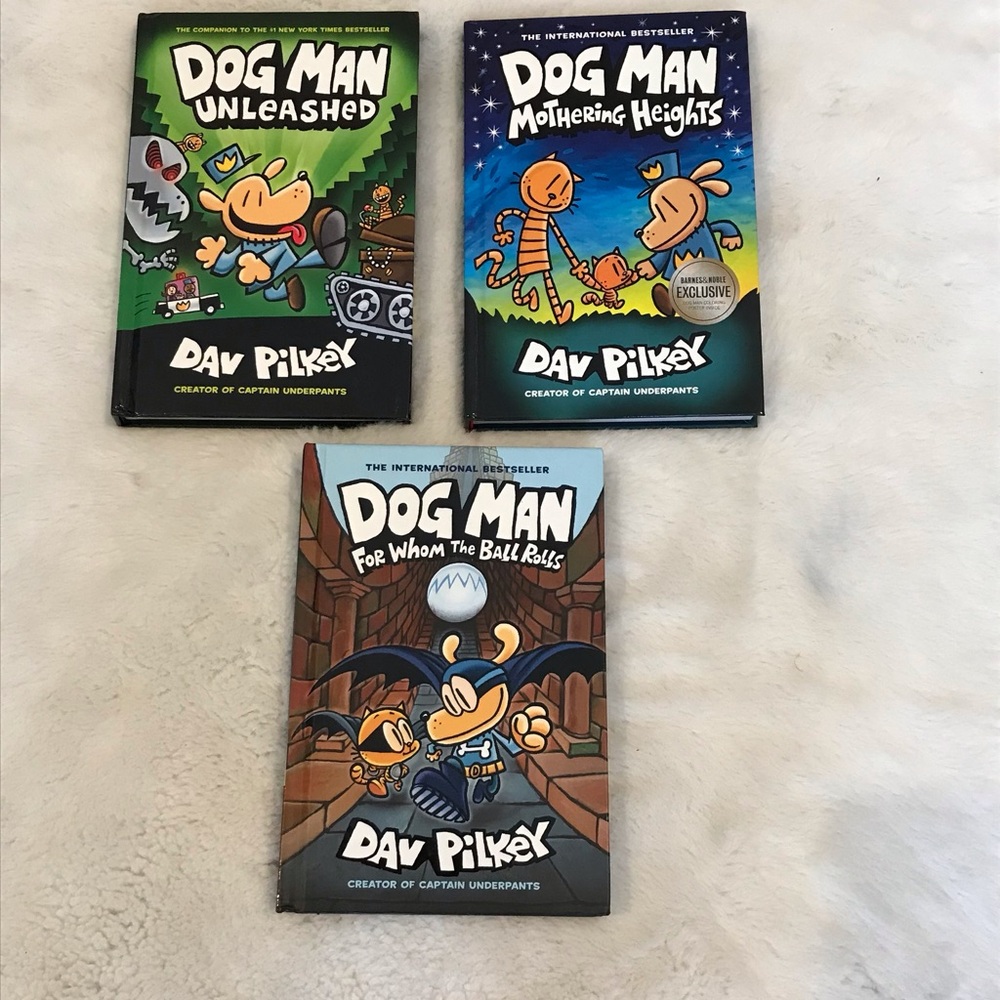 Dog Man books - set of 3